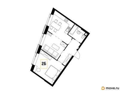 2-комн. квартира, 70.3 м&sup2;