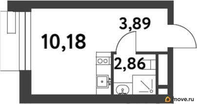 студия, 17.99 м&sup2;