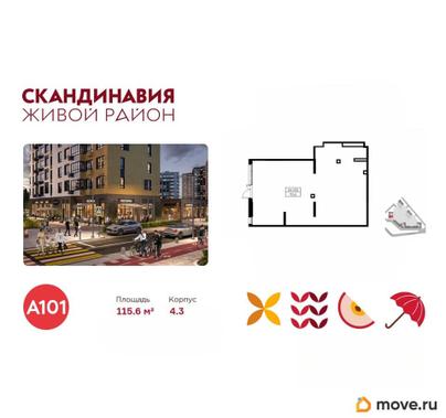 торговое помещение, 115.6 м&sup2;