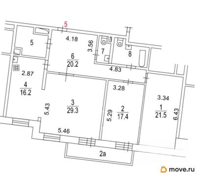 3-комн. квартира, 120.4 м&sup2;