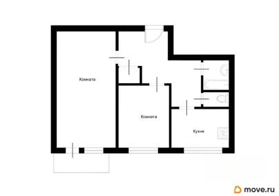 2-комн. квартира, 46 м&sup2;