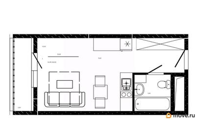 студия, 26.55 м&sup2;