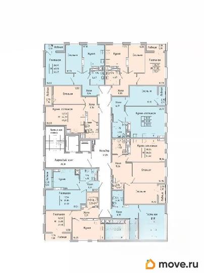 2-комн. квартира, 44.4 м&sup2;