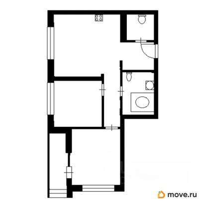 2-комн. квартира, 44 м&sup2;