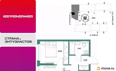 2-комн. квартира, 35.29 м&sup2;