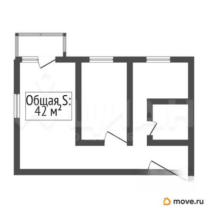 2-комн. квартира, 40.1 м&sup2;