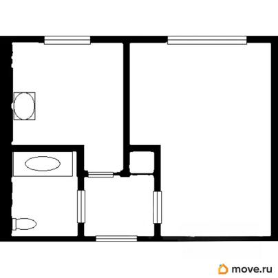 1-комн. квартира, 29.7 м&sup2;