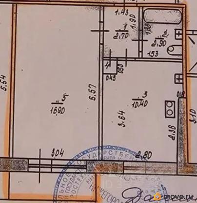 1-комн. квартира, 34.1 м&sup2;