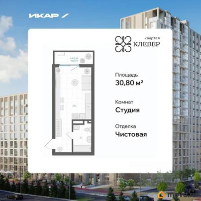 студия, 30.8 м&sup2;