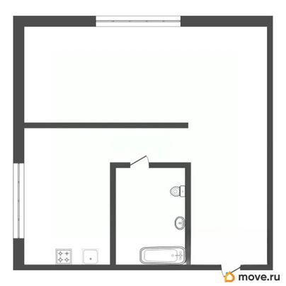 1-комн. квартира, 28.7 м&sup2;