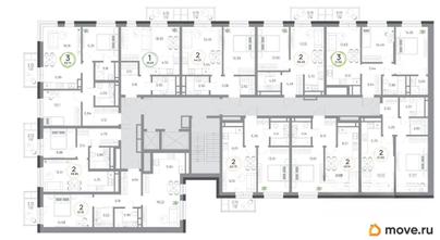 2-комн. квартира, 57.16 м&sup2;