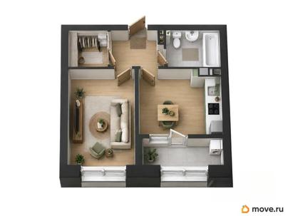 1-комн. квартира, 32.6 м&sup2;