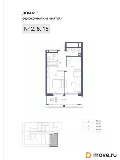 1-комн. квартира, 59.38 м&sup2;