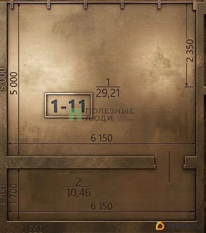 студия, 39.7 м&sup2;
