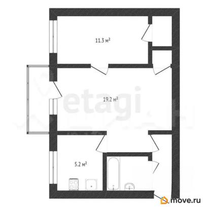 2-комн. квартира, 46 м&sup2;