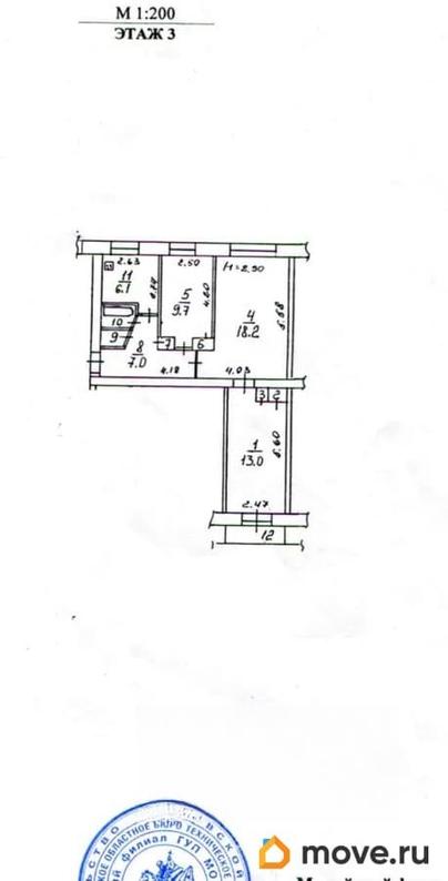 3-комн. квартира, 59.1 м&sup2;