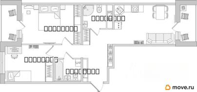 2-комн. квартира, 71.63 м&sup2;