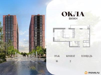 2-комн. квартира, 61.64 м&sup2;
