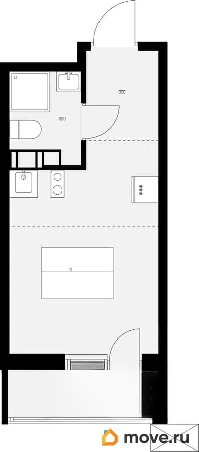 студия, 21.7 м&sup2;