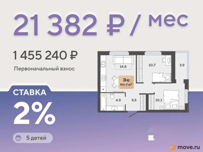2-комн. квартира, 48.8 м&sup2;