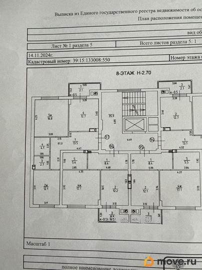 2-комн. квартира, 61.9 м&sup2;