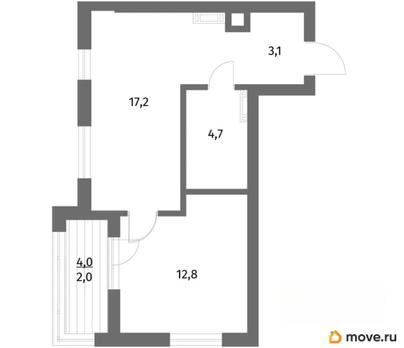 1-комн. квартира, 40 м&sup2;