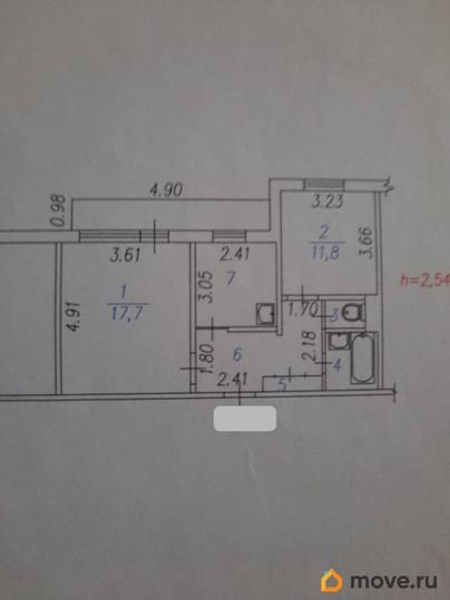 2-комн. квартира, 50 м&sup2;