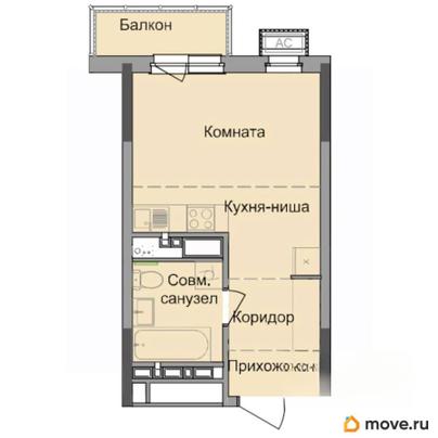 студия, 26.2 м&sup2;