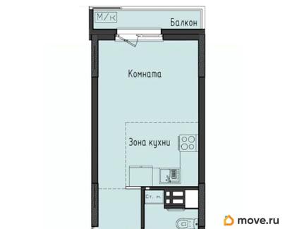 студия, 24.3 м&sup2;