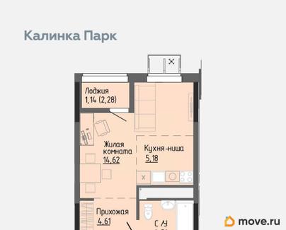 студия, 29.79 м&sup2;