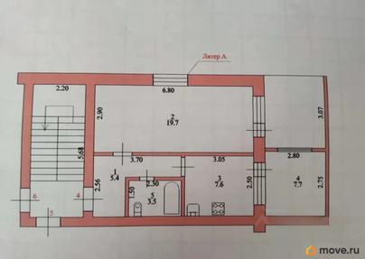 2-комн. квартира, 52 м&sup2;