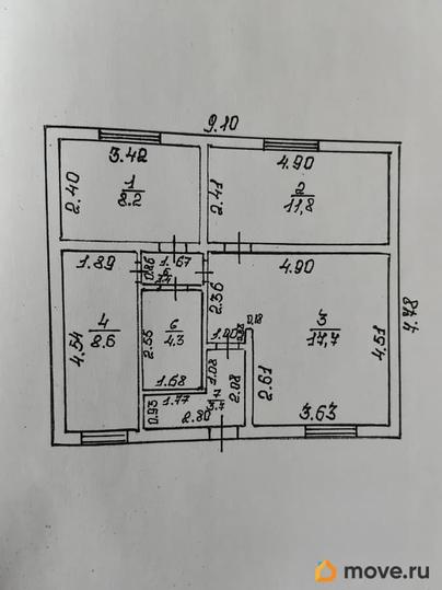 дом, 55.7 м&sup2;, 2.96 сотки