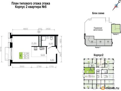 1-комн. квартира, 36.05 м&sup2;