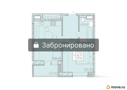 1-комн. квартира, 39.38 м&sup2;