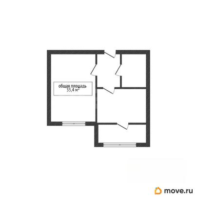 1-комн. квартира, 35.4 м&sup2;