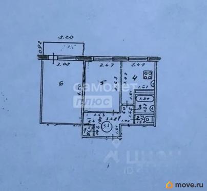 2-комн. квартира, 38.3 м&sup2;