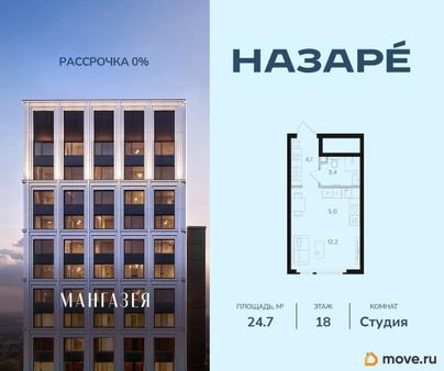 студия, 24.7 м&sup2;