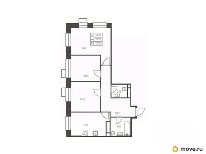 3-комн. квартира, 70.9 м&sup2;