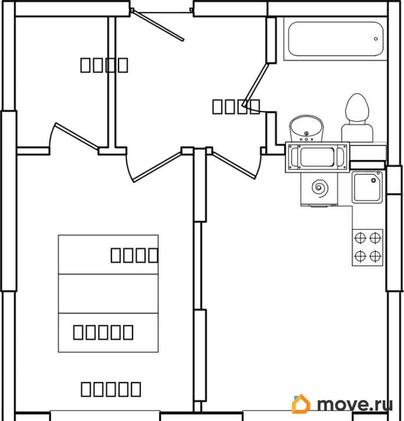 1-комн. квартира, 36.6 м&sup2;