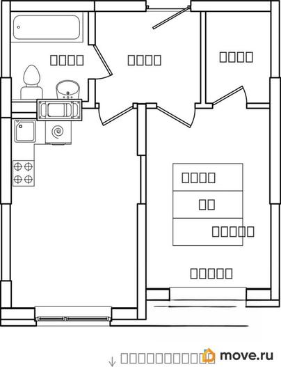1-комн. квартира, 37.9 м&sup2;