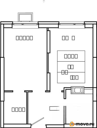 1-комн. квартира, 36.6 м&sup2;