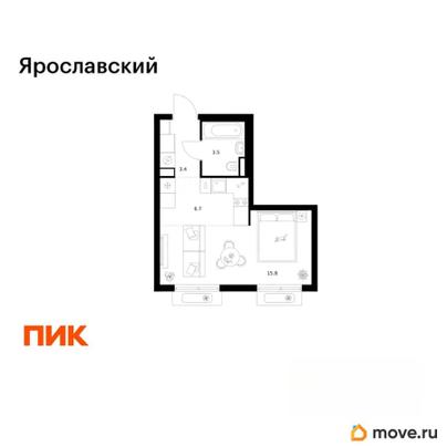 студия, 29.4 м&sup2;