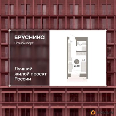 1-комн. квартира, 21.4 м&sup2;