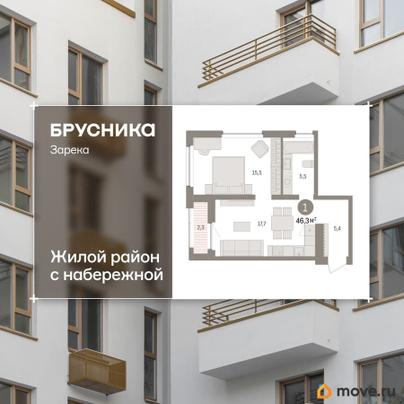 1-комн. квартира, 46.31 м&sup2;
