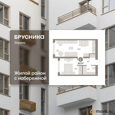 2-комн. квартира, 46.01 м&sup2;