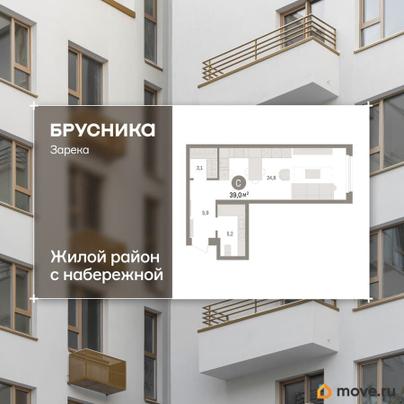 1-комн. квартира, 39.01 м&sup2;