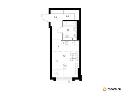 студия, 28.1 м&sup2;