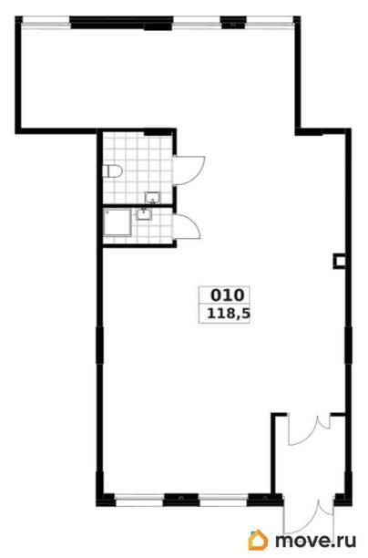 торговое помещение, 118.5 м&sup2;